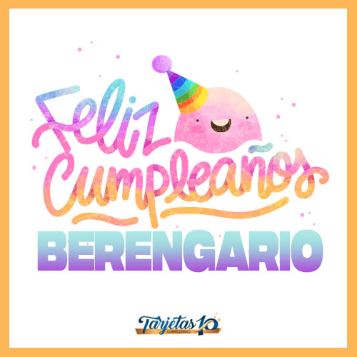 feliz cumpleaños Berengario personalizado