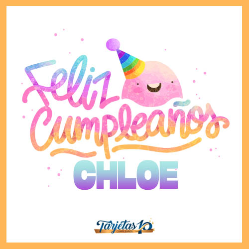 feliz cumpleaños Chloe imagen