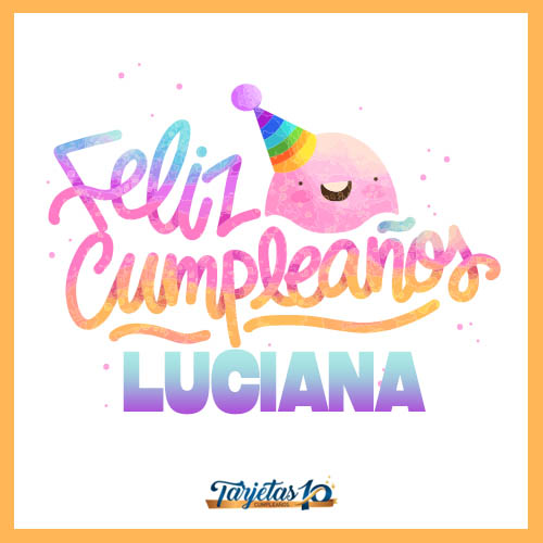 feliz cumpleaños Luciana gif