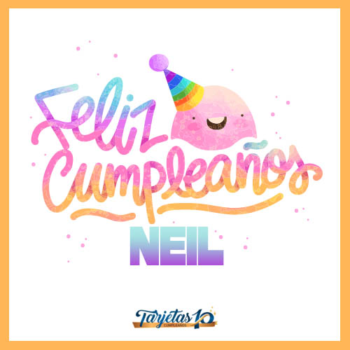 feliz cumpleaños Neil personalizado