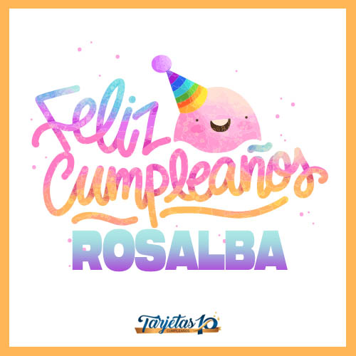 feliz cumpleaños Rosalba imagen